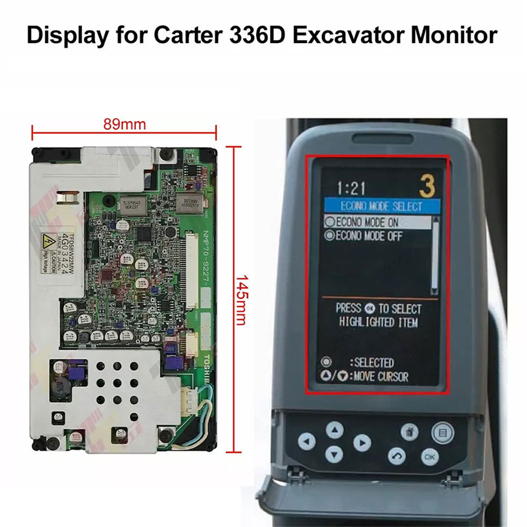 Heavy Equipment Hitachi - Écran pour Carter E320 323 336D,