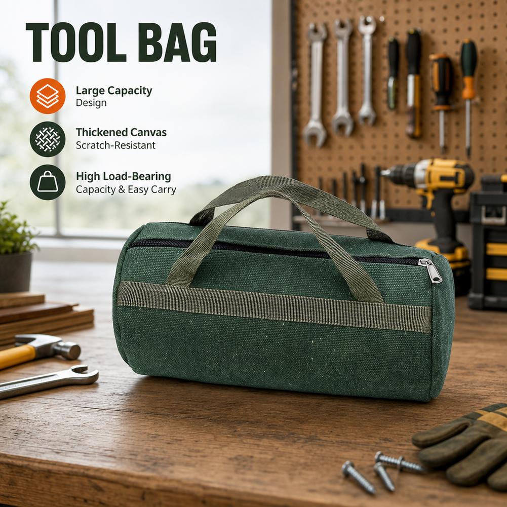 Heavy Equipment Repair - Sac à outils cylindrique en toile