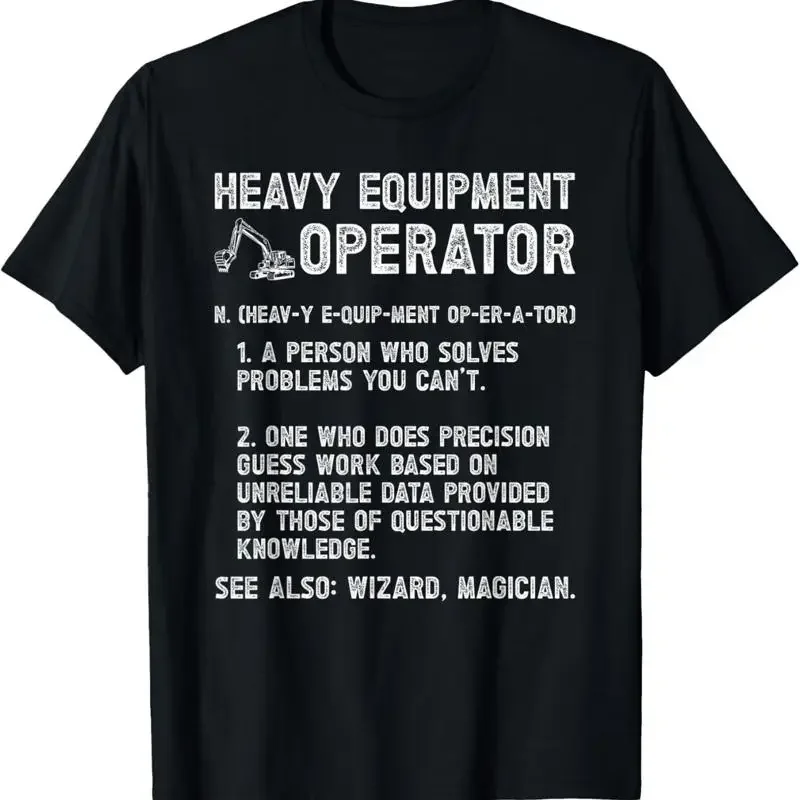 Heavy Equipment Definition - T-shirt pour opérateur de matériel lourd