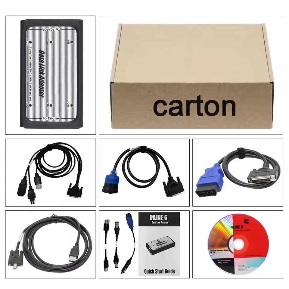 Heavy Equipment Repair - Câble de diagnostic OBD2 pour Cummins