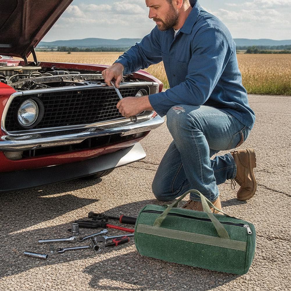 Sac à outils cylindrique en to - Heavy Equipment Repair avis et prix